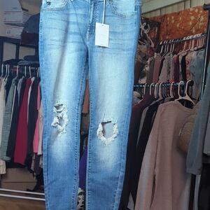 KanCan Light Blue Distressed Skinny Jeans